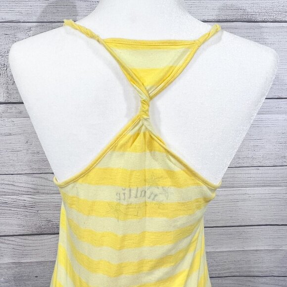 Nollie Tank | Yellow Striped | Racer Back | Size Large | Y2K | Lightweight - Picture 7 of 10
